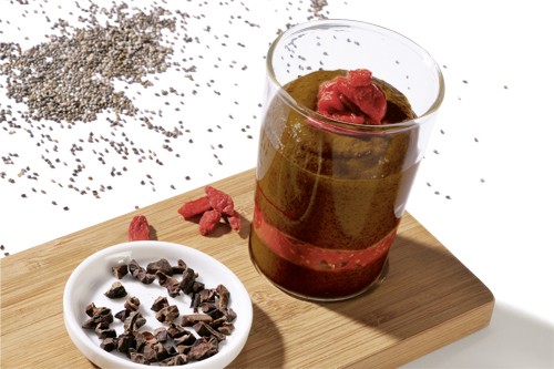 Rohkost Chia-Kakao-Pudding Rohkost Chia-Kakao-Pudding