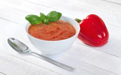 Rote Paprika-Suppe