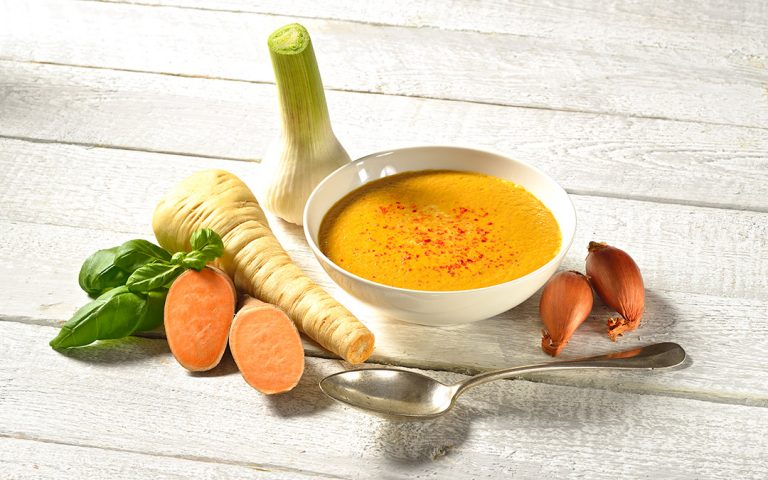 Süßkartoffel-Pastinaken Suppe