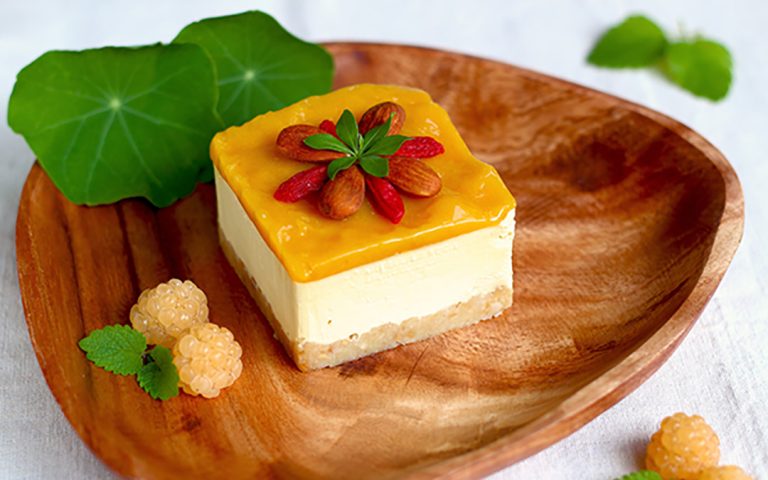 Rohkost Mango Käsekuchen