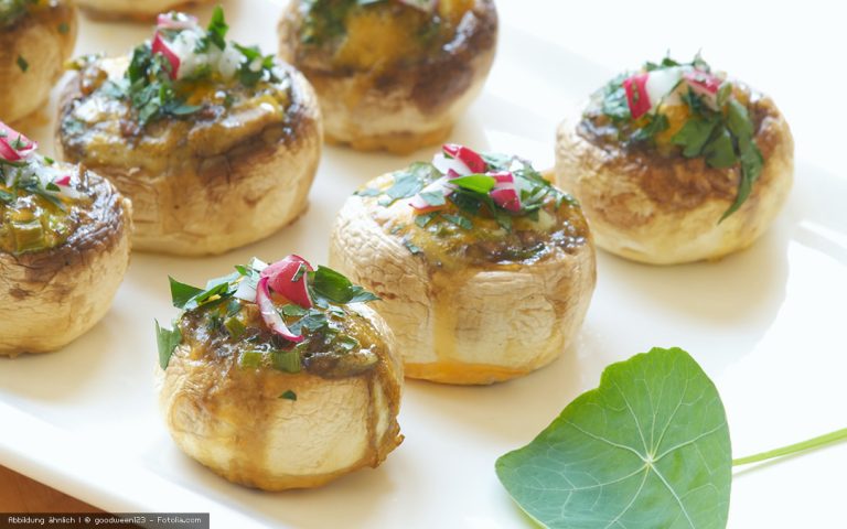 Gefüllte Pilze aus dem Sedona Combo Dörrgerät