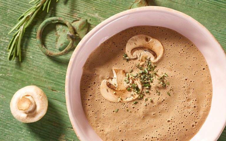 Vegane Champignoncremesuppe