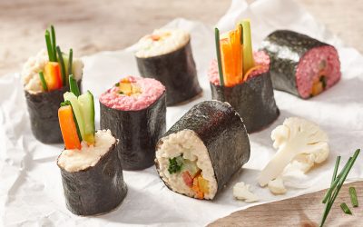 Veganes Gemüse Sushi in Rohkost Qualität – DAS hast du schon  lange vermisst!