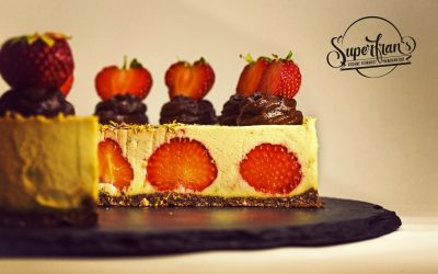 Zitrus-Cheesecake mit Erdbeeren gegen den Herbst-Blues